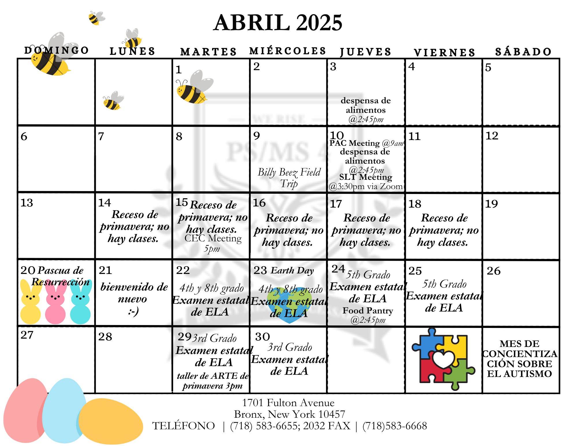 calendar in spanish